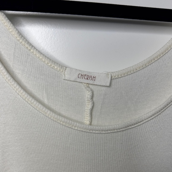 Cherish Cream Asymmetrical Tank Top - Picture 2 of 3